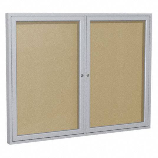 GHENT, Vinyl, 48 in Wd, Enclosed Bulletin Board - 9ATE1|PA23648VX-181 ...