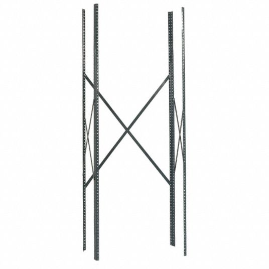 EDSAL, 75 in Overall Ht, Steel, Shelving Post 8ERP06500PK Grainger
