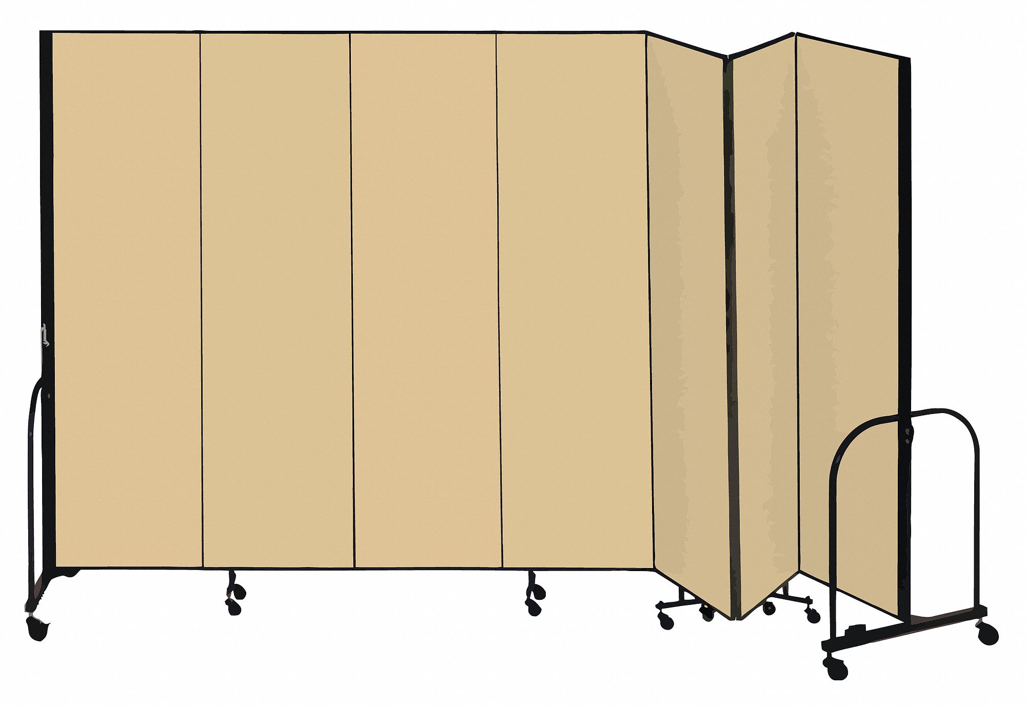SCREENFLEX, 7 Panels, Opaque, Room Divider - 8EV67|CFSL807-DO - Grainger