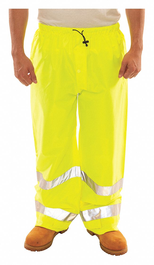 TINGLEY Pantalon Impermeables,Amarillo/Verde,CH - Pantalones para