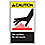 Caution Sign,10 x 7In,YEL, R and BK/WHT