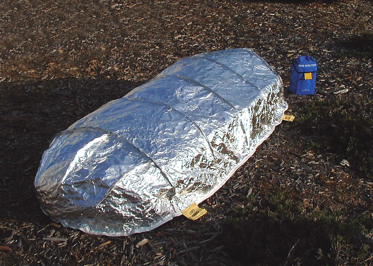 ANCHOR INDUSTRIES Fire Shelter, Regular Size, Open Width 31 in, Open ...