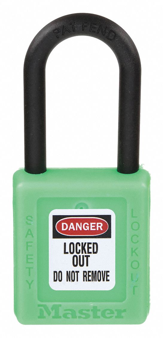 MASTER LOCK, Keyed Alike, Thermoplastic, Lockout Padlock 8FDK1
