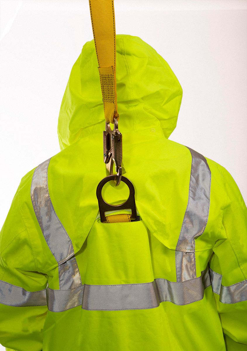 Tingley High Visibility Rain Jacket With Hood U Ansi Class 3 3xl Greenyellow 6 Pockets 