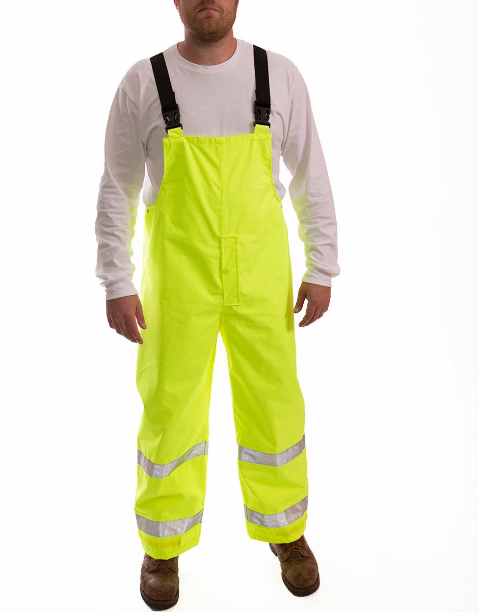 TINGLEY Rain Bib Overall ANSI Class E, XL ( 46 in x 31 in ), Rain Bib