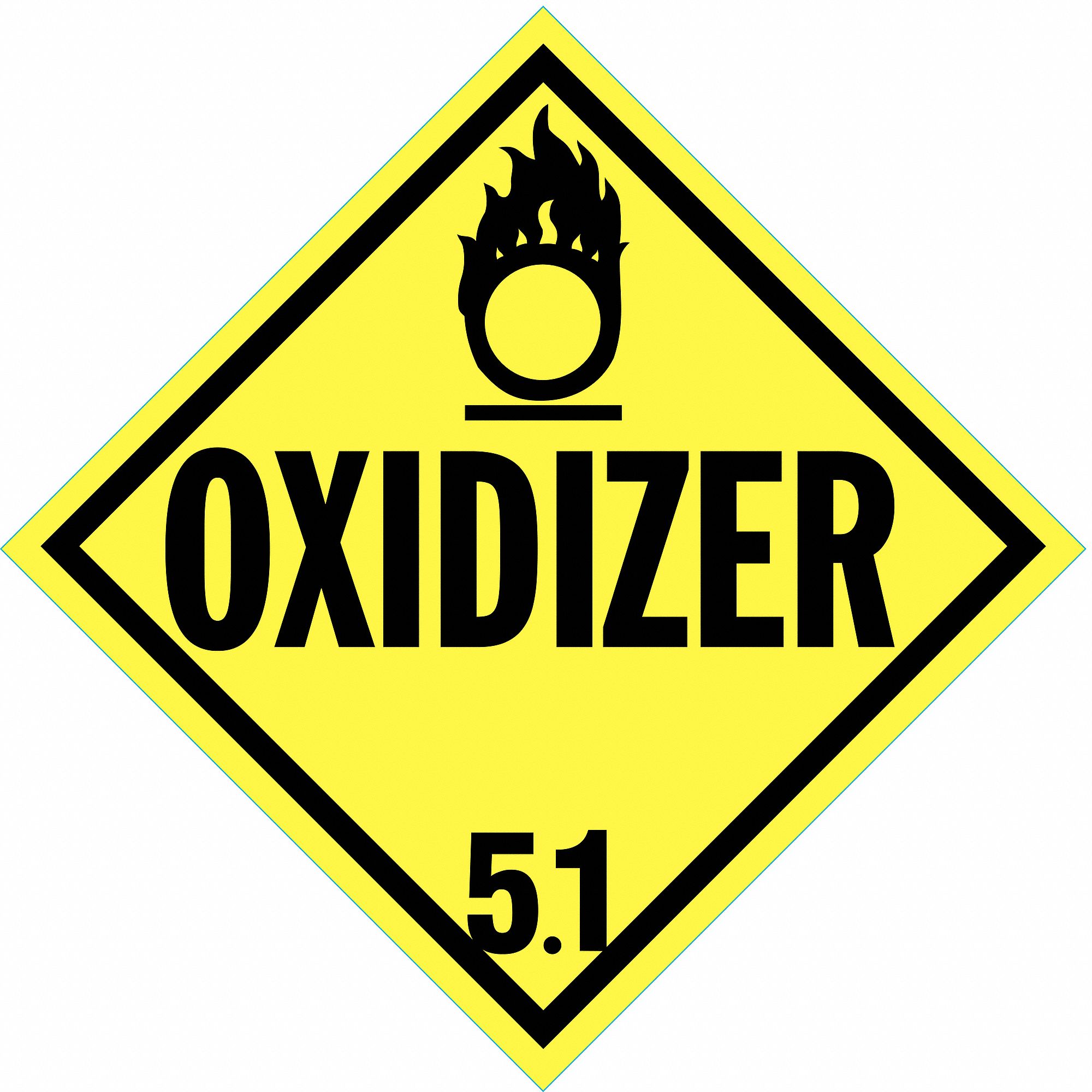 DOT CONTAINER PLACARD, 10-3/4