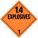 DOT CONTAINER PLACARD, 10-3/4