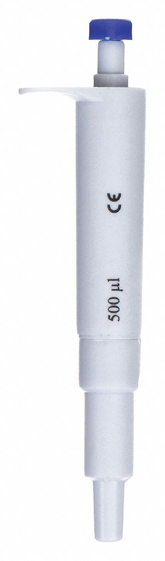 Single-Channel Pipettor: 1 Channels, 500 mL Capacity - Max, Manual Fixed Volume