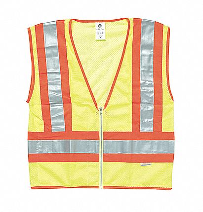 High Visibility Vest, Class 2, 2XL, Lime