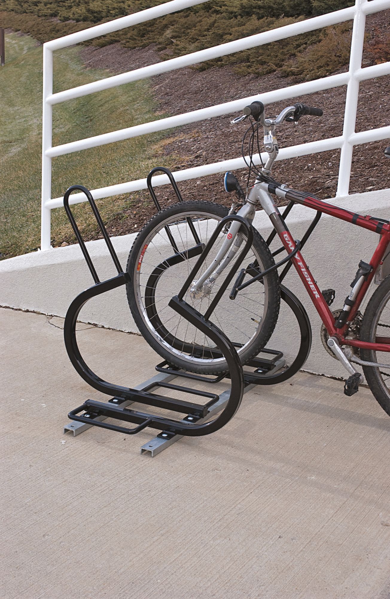 Bike Rack Sentry,4 Bikes - Grainger