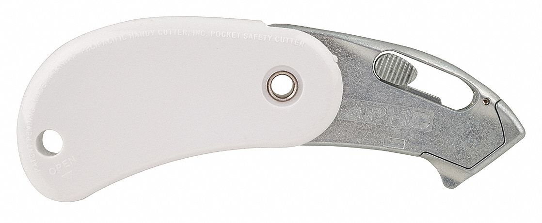 8GCY1 - E5744 Folding Safety Cutter 4 in. White PK12