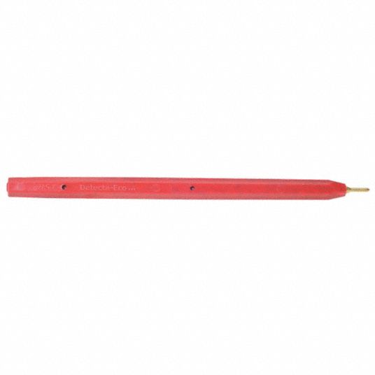 Red, Red, Metal Detectable Stick Pen - Grainger