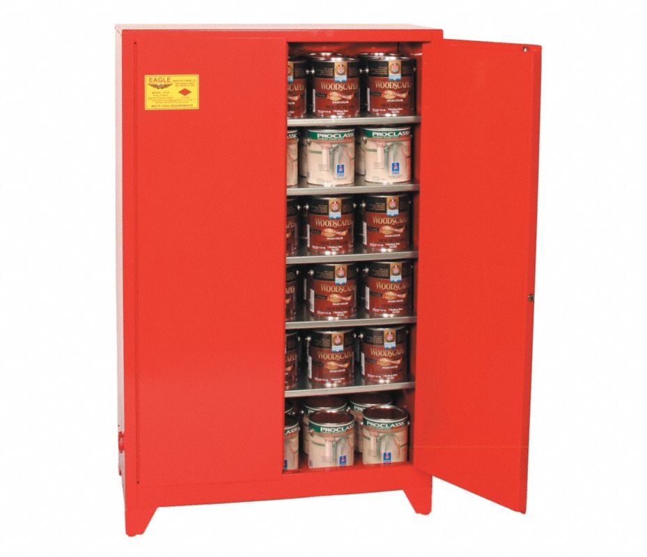 EAGLE Gabinete para Pintura y Tinta 96 gal., 69" x 31-1/4" x 31-1/4