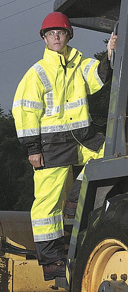 ML KISHIGO 2-Piece Rain Suit with Jacket/Pant, ANSI Class: Class 3