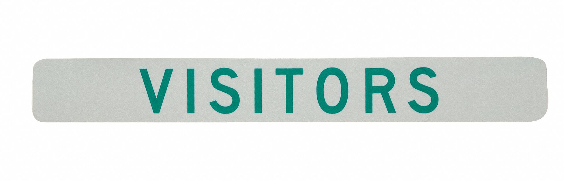 Parking Sign: 2 1/2 in x 20 in Nominal Sign Size, Aluminum, 0.040 in, High Intensity Prismatic