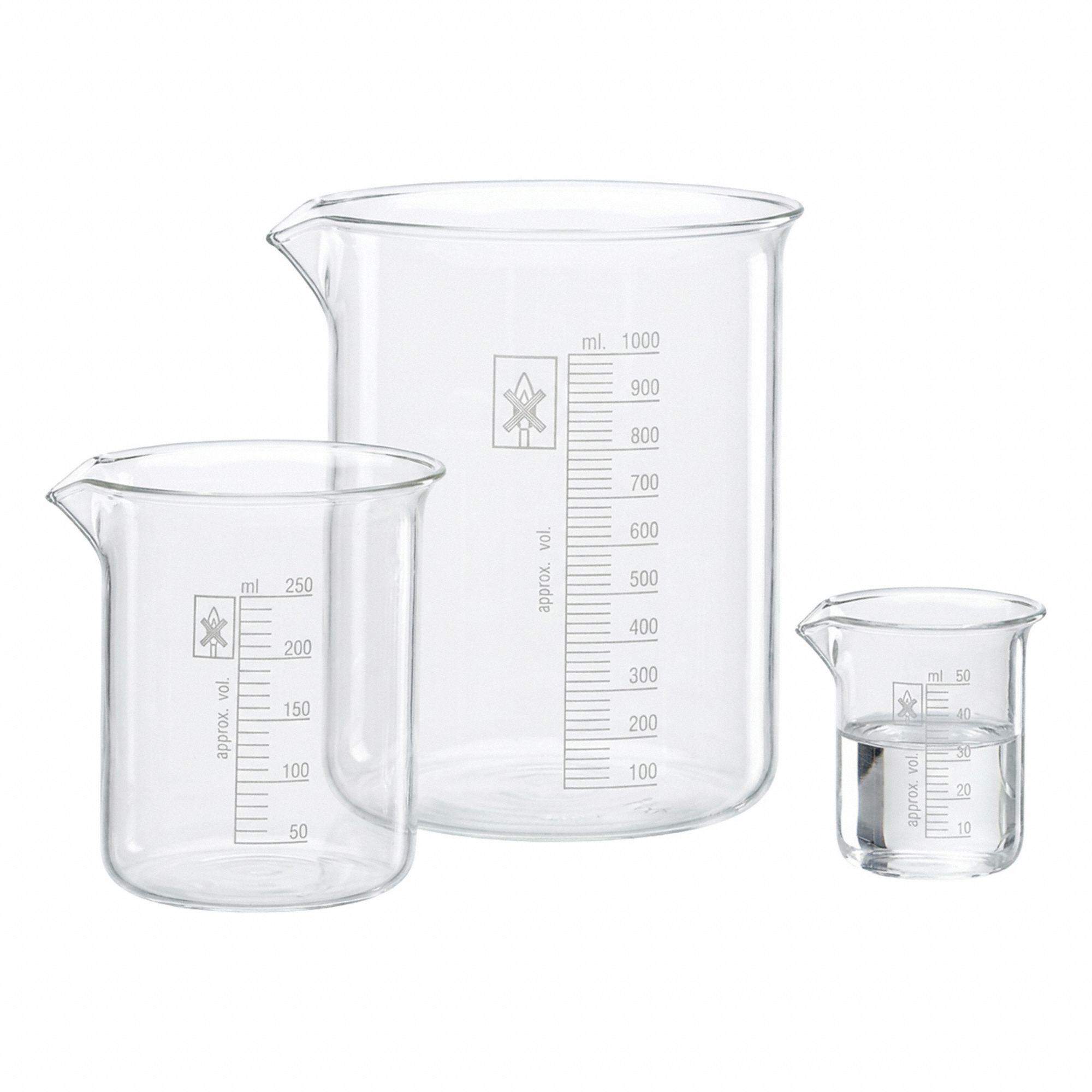 Low Form, Molded Graduation, Beaker - 409RW5|601542 - Grainger