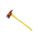 PICK HEAD AXE, 36 IN OVERALL L, 5 IN CUTTING EDGE L, 6 LB HEAD WT, STEEL