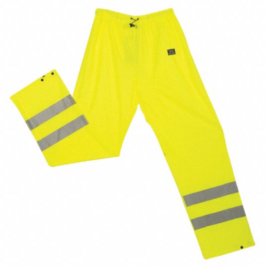 HELLY HANSEN Yellow, Rain Pants, 3XL, Women's, High Visibility No