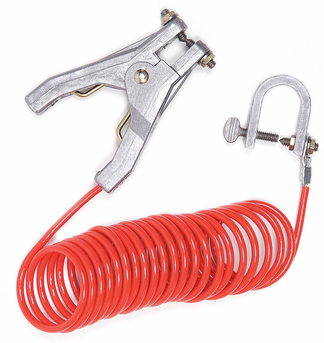 GRAINGER APPROVED Coiled Grounding Wire, Insulation Color Orange, C