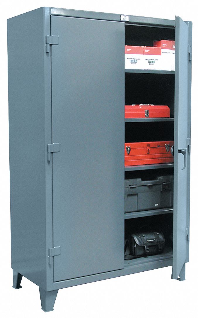 Strong Hold Heavy Duty Storage Cabinet Dark Gray 78 H X 60 W X