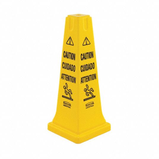 RUBBERMAID COMMERCIAL PRODUCTS Safety Cone, Sign Header Caution ...