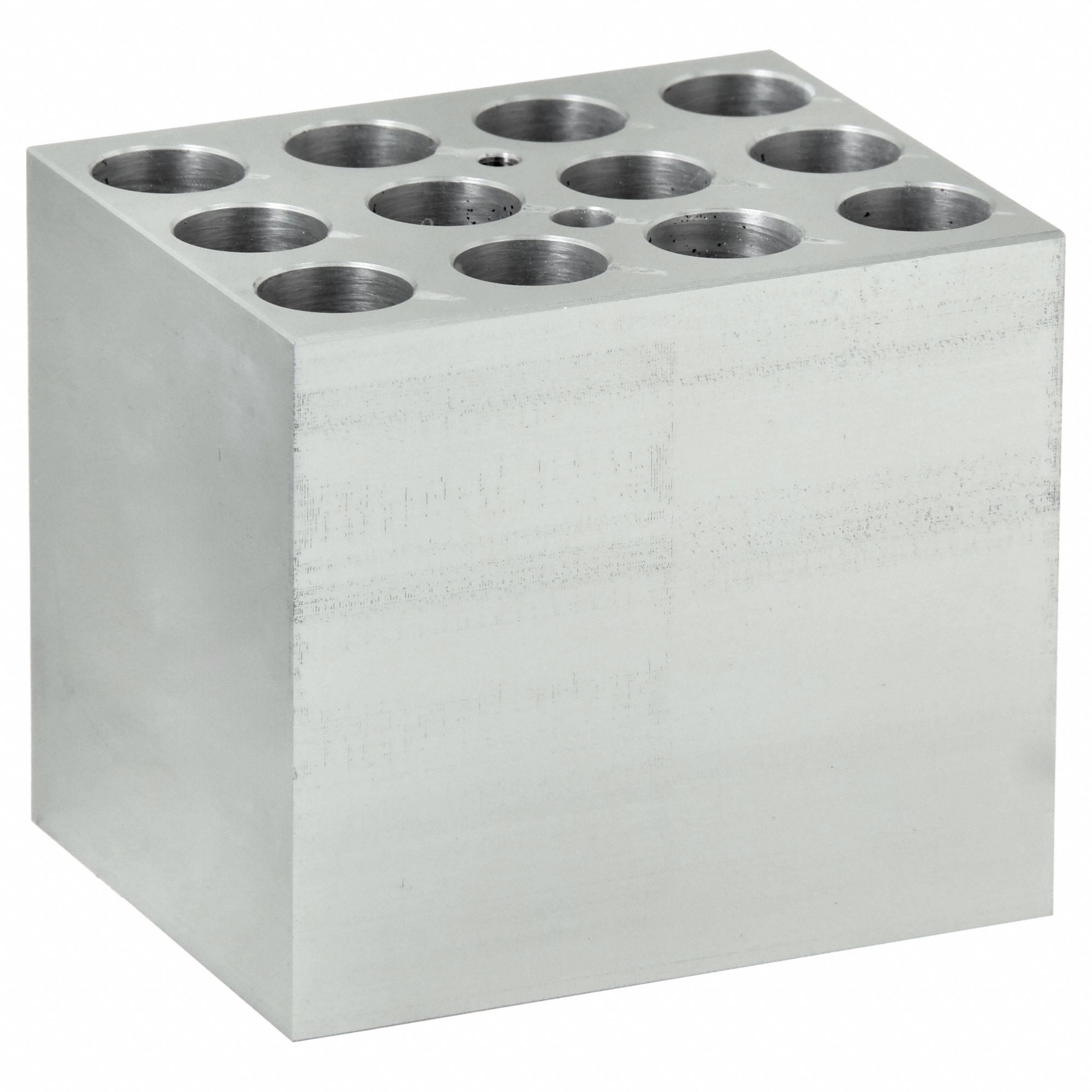 Digital Dry Bath Block: Aluminum, 3 in Overall Wd, 3 3/4 in Overall Lg, 15 mL