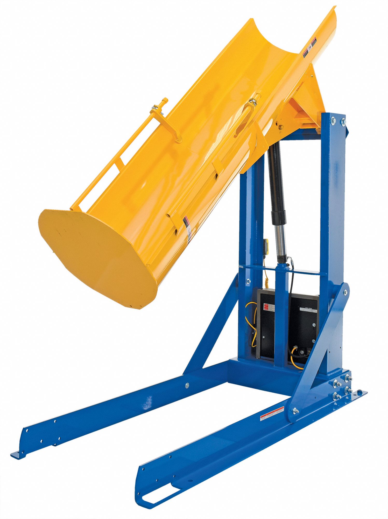 VESTIL Drum Dumper Steel, Stationary, 1,000 lb Wt Capacity, Fiber