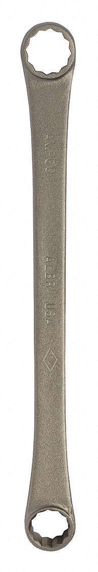 Box End Wrench: Natural, 11/16 in_25/32 in Head Size, 10 3/4 in Overall Lg, Offset