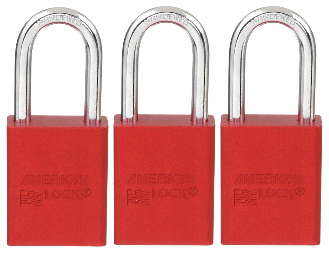 AMERICAN LOCK, Keyed Alike, Aluminum, Lockout Padlock 8NDA8
