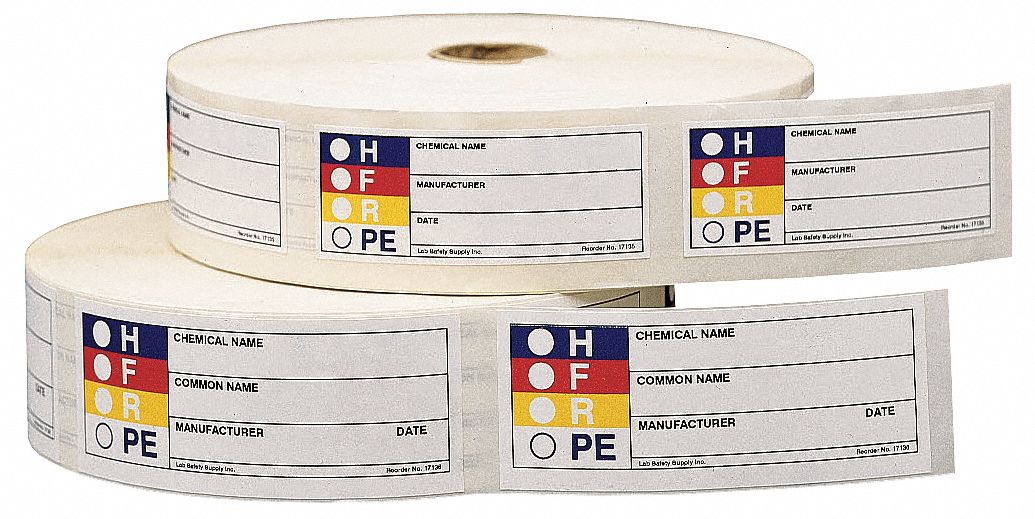 HMIG LABEL,1-1/8 IN. H,PAPER,PK1000