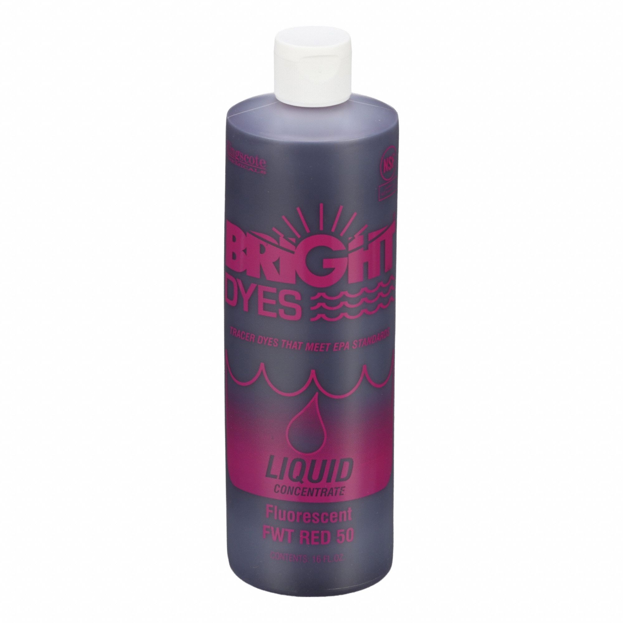 Water Tracer Dye: Red, 1.3 cps Viscosity, Immediate, 1 pt Volume, Liquid