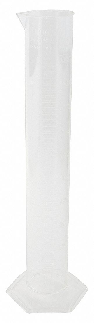 Lab Safety Supply Graduated Cylinder 1 000 Ml Labware Capacity Metric 100 To 1000ml Clear 8nea0 8nea0 Grainger