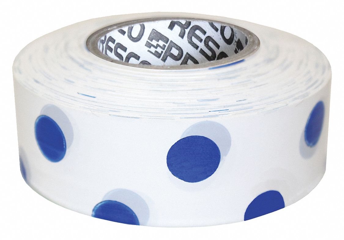 FLAGGING TAPE,VINYL,1 3/16 IN ROLL W