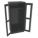 STORAGE CABINET, 36 X 24 X 78 IN, 1 ADJUSTABLE SHELF, SWING HANDLE/KEYED, LEVELING, BLACK