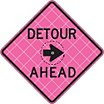 Detour Ahead Signs (With Right Arrow) image