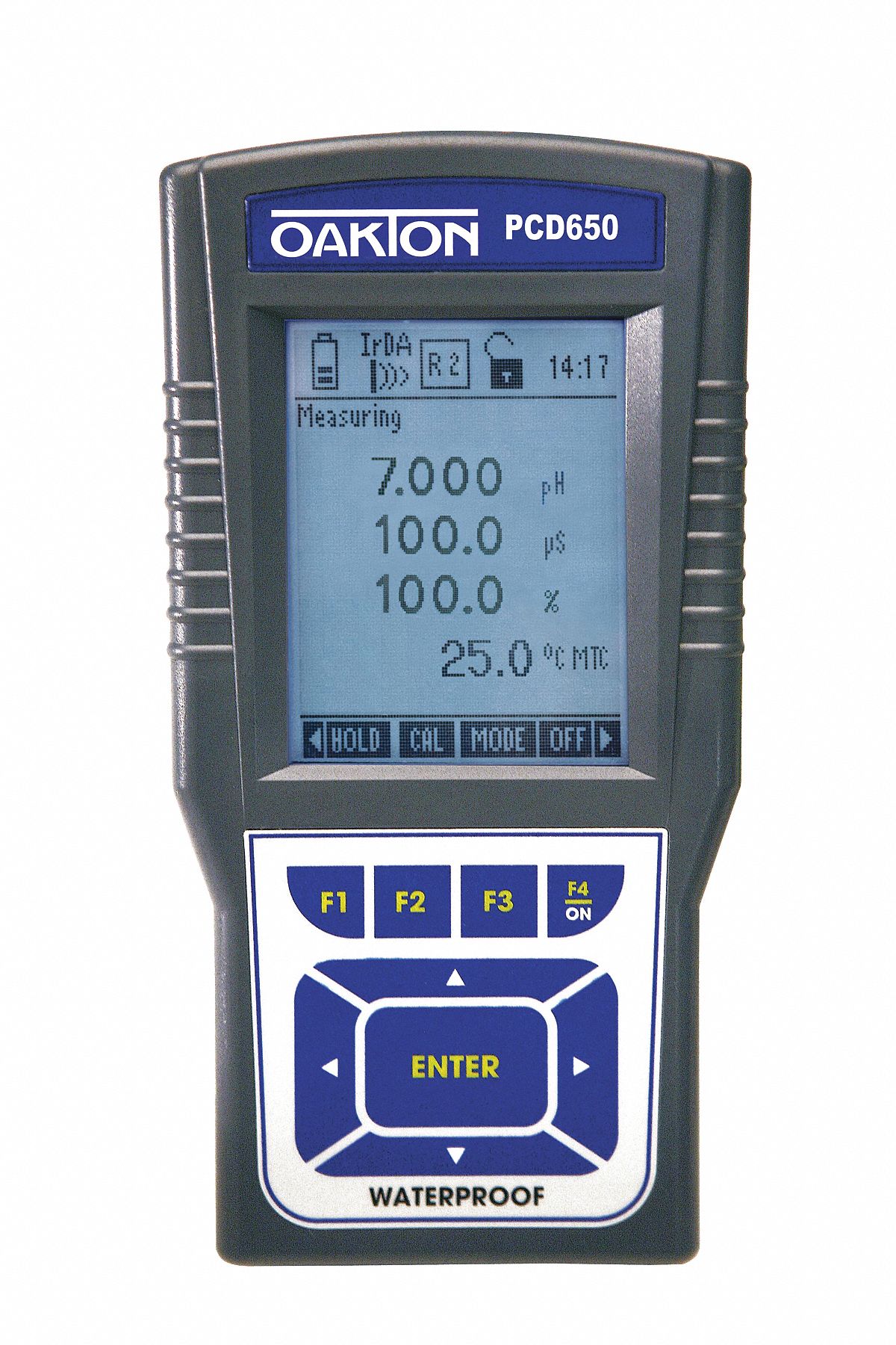OAKTON, Handheld, 2.000 to 20.000, Waterproof MultiParameter Meter