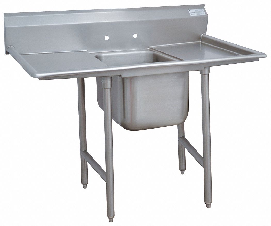 Scullery Sink: 1 Bowls, 42 in Overall Ht, 66 in Overall Lg, 27 in Overall Wd