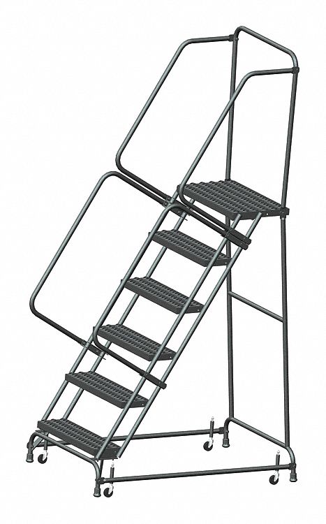 Rolling Ladder,Steel,60 In.H - Grainger