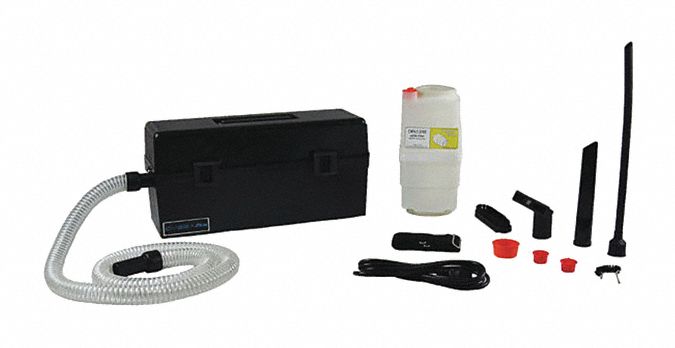 Critical Area Vacuum: 99 cfm Air Flow, 12 lb Wt, 73 dB Sound Level, 1 gal Vacuum Capacity