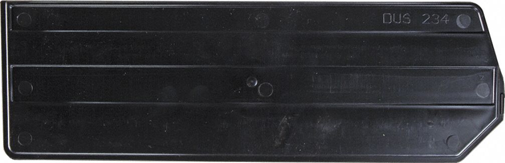 DIVIDER, 14 IN X 4½ IN, BLACK, 6 PK