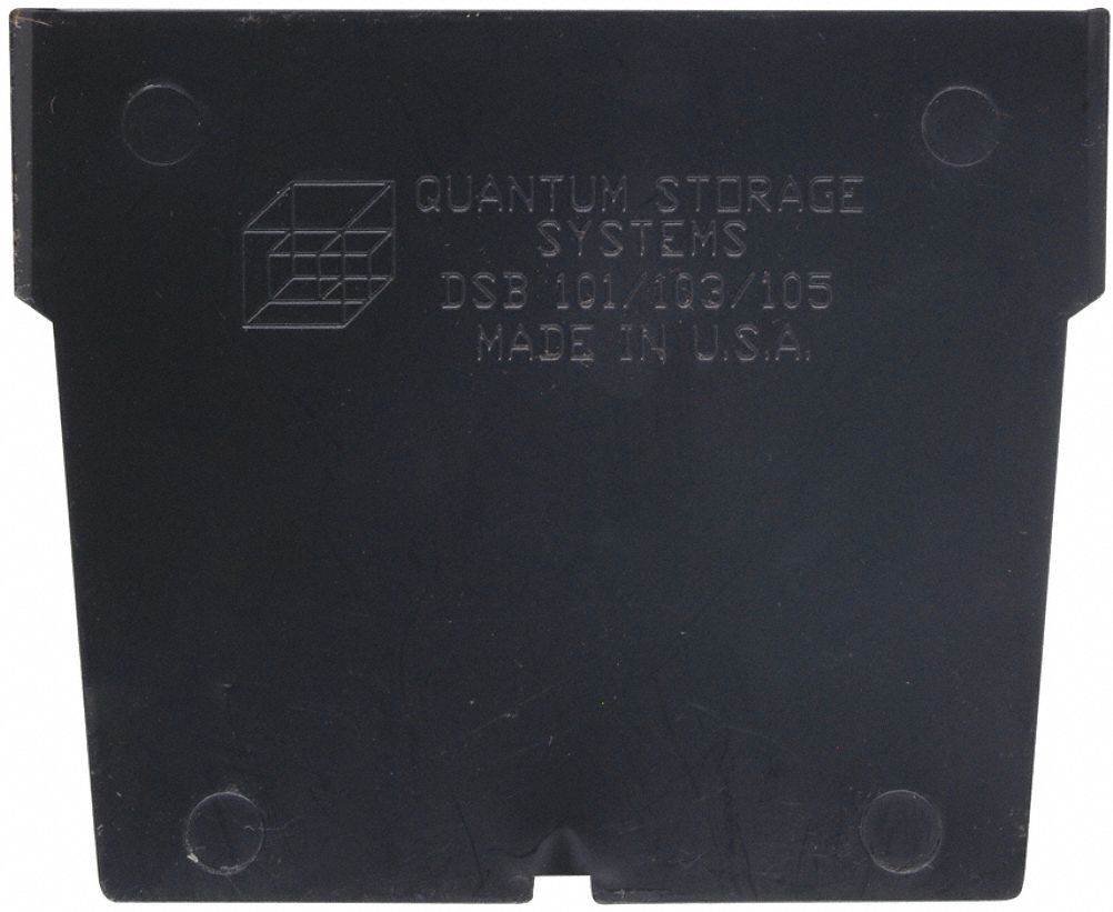 BinDivider 3inL Plastic Black PK50