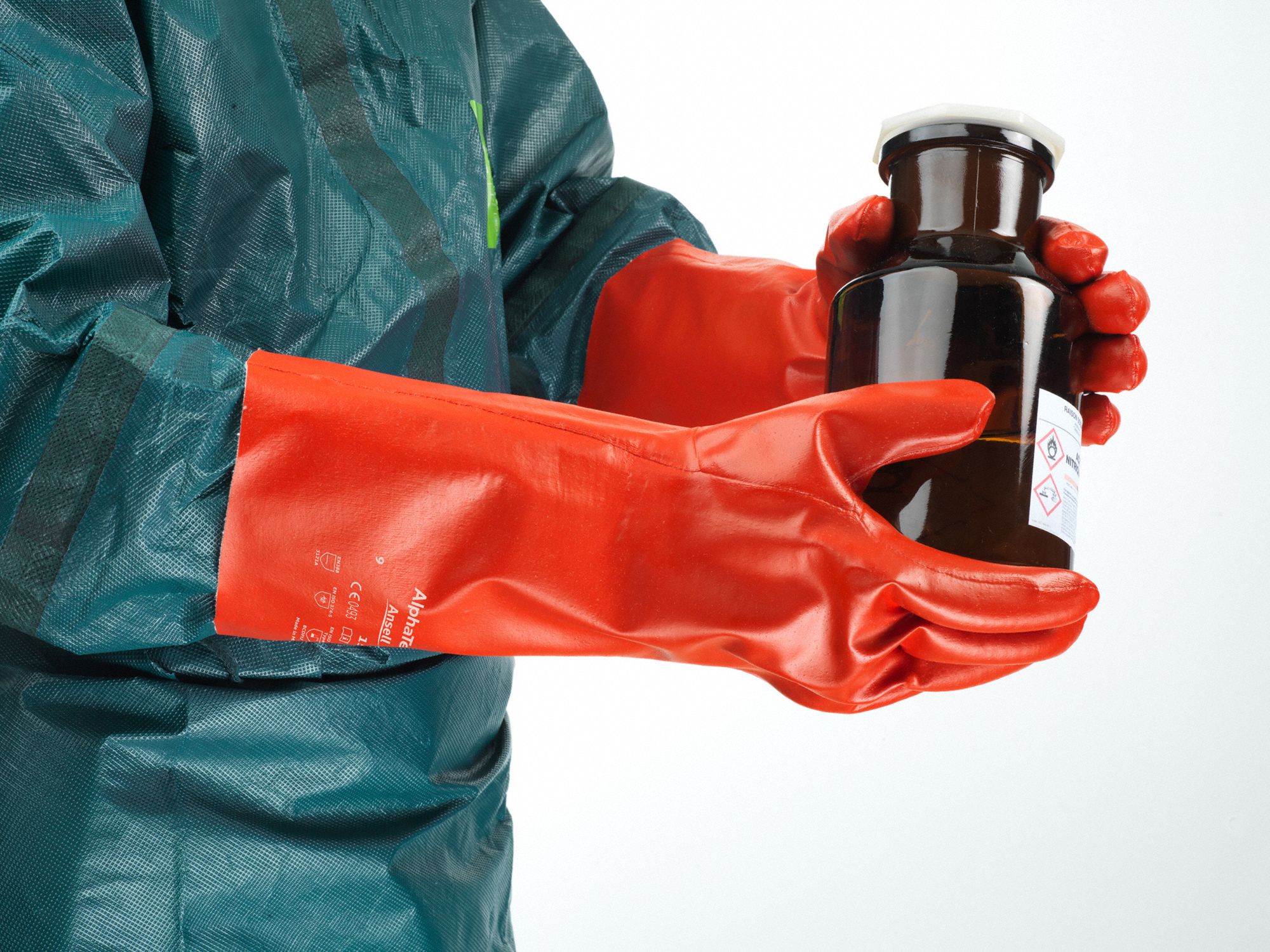 ANSELL Chemical Resistant Gloves, 10, Glove Materials PVA, 1 PR