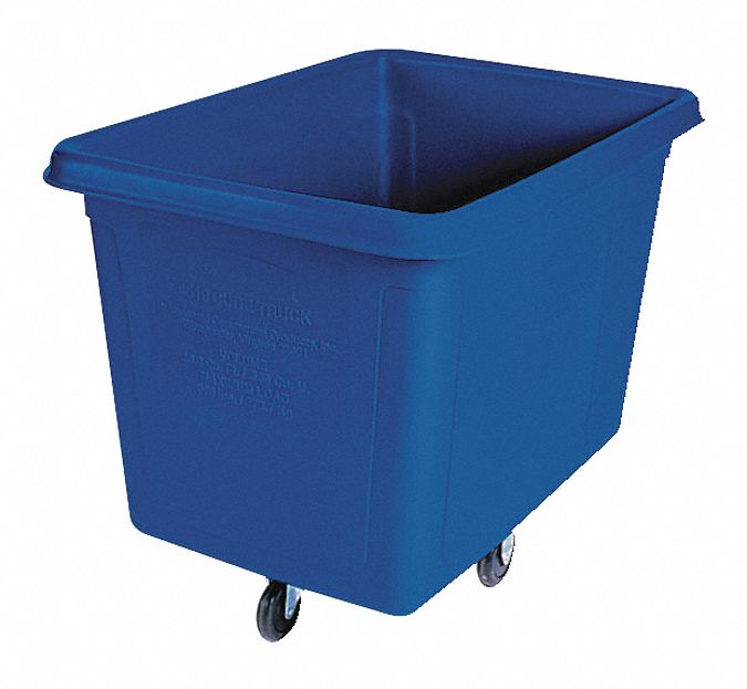 CUBE TRUCK,HDPE,BLUE,8.0 CU. FT.