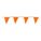 PENNANTS, POLYETHYLENE, 100 FT OVERALL L, 12 IN OVERALL H, 60 PENNANTS INCLUDED, ORANGE