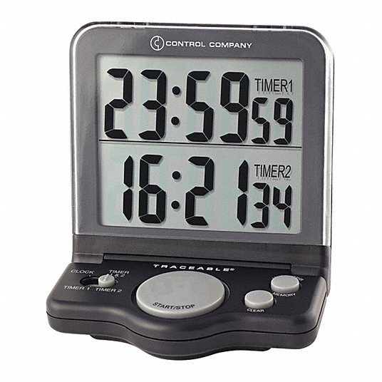 TRACEABLE 5022 Jumbo Timer,1"LCD 