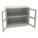 CABINET,C-THRU, 48X18X42,LIGHT GREY