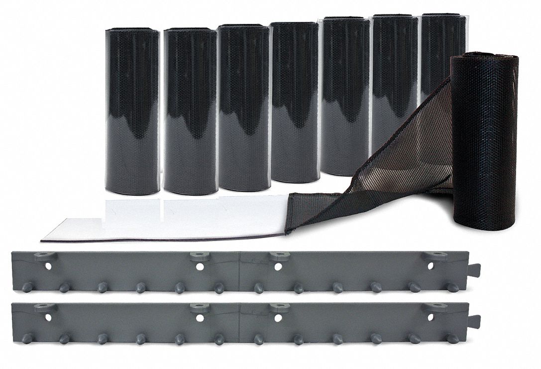 Aleco Strip Door Smooth Strip Texture 4 Ft Opening Width 8 Ft