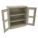 STORAGE CABINET, 36 X 18 X 42 IN, LEVELING, 2 ADJUSTABLE SHELVES, SWING HANDLE/KEYED, SAND