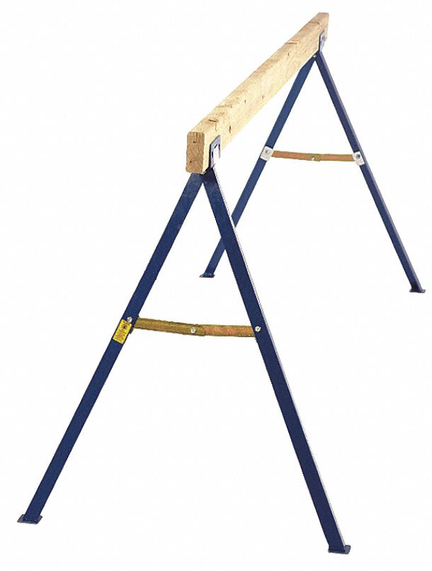 GRAINGER APPROVED Adjustable Folding Sawhorse: Dependent on Lumber Used ...