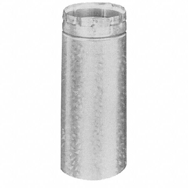 8 in Duct, 1 ft Lg, Gas Vent Pipe 33Z0378R12A Grainger